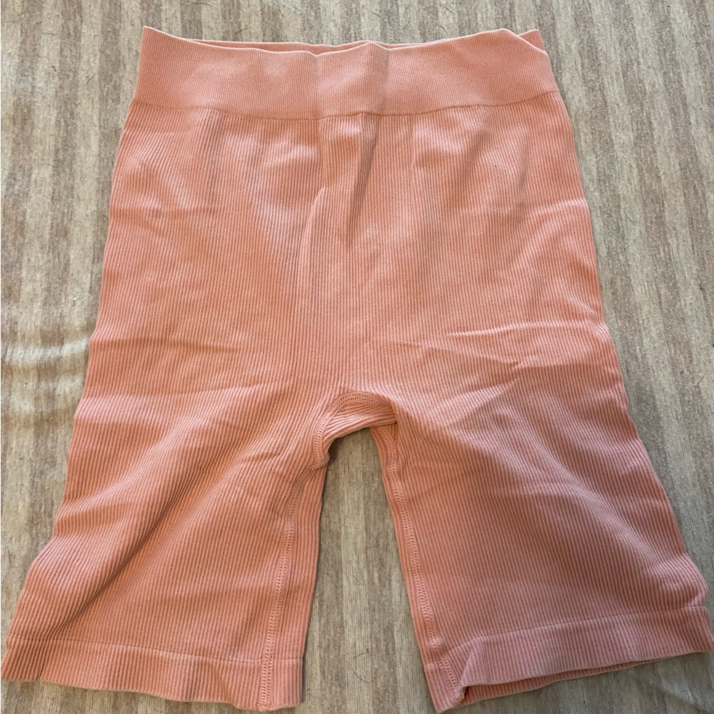 Pink biker shorts